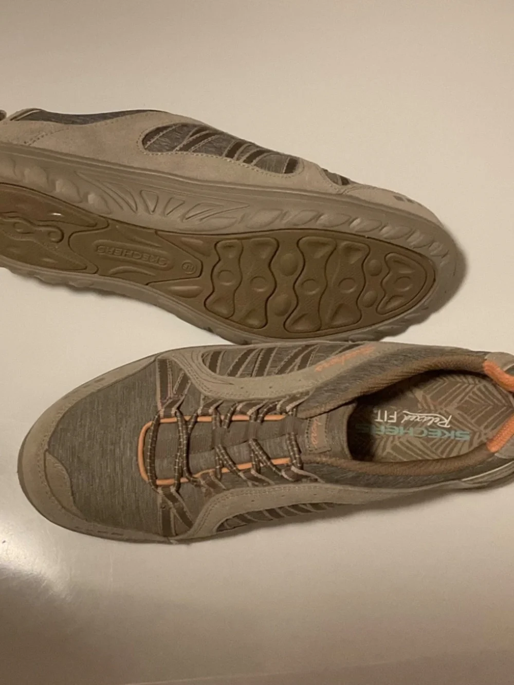 Sketchers, Tan, Size 8